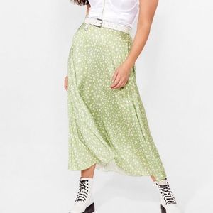 New Nasty Gal Plus Size Dalmatian Print Midi Skirt
